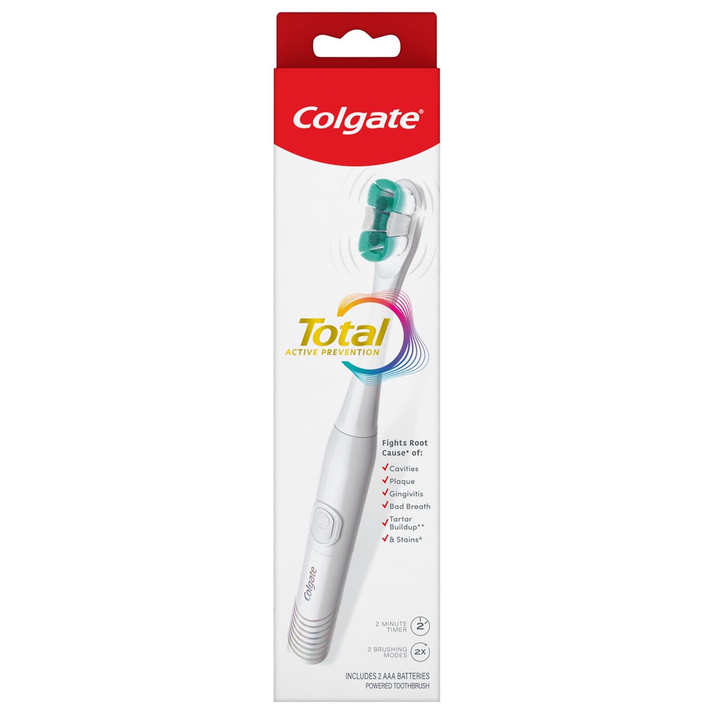 Colgate Total Battery Powered Toothbrush, White