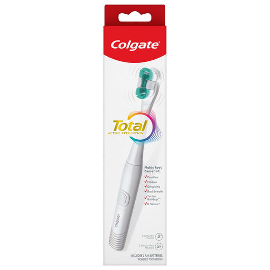 Colgate Total Battery Powered Toothbrush, White