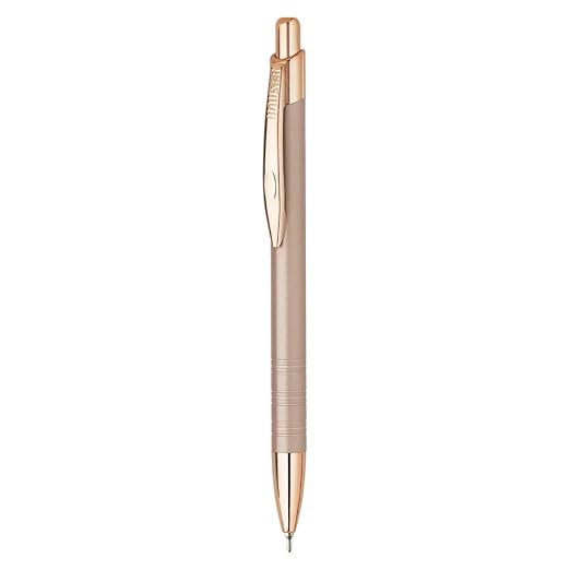 Hauser Germany Lunar Designer Ball Pen Box Pack | Metal Body With Stylish Design | Retractable Mechanism For Smudge Free Writing | Durable, Refillable Pen | Blue Ink, Pack Of 1