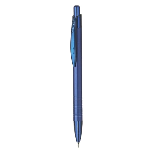 Hauser Germany Lunar Designer Ball Pen Box Pack | Metal Body With Stylish Design | Retractable Mechanism For Smudge Free Writing | Durable, Refillable Pen | Blue Ink, Pack Of 1