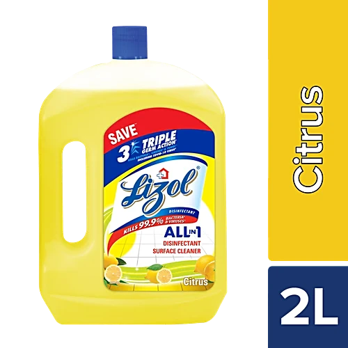 Lizol Disinfectant Surface Cleaner Liquid - Citrus